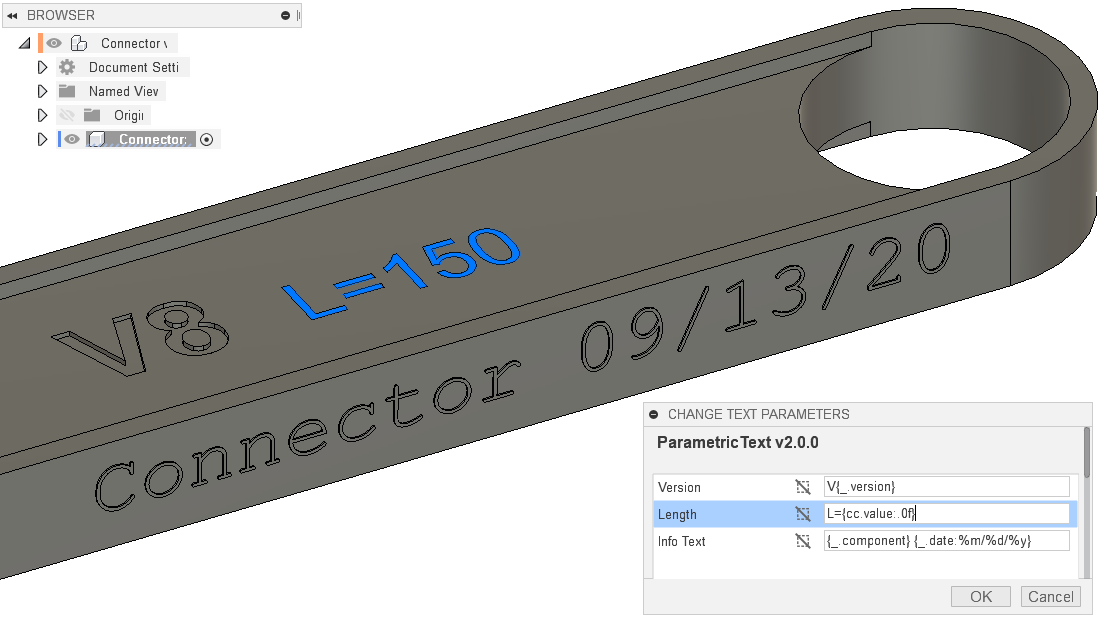 ParametricText screenshot